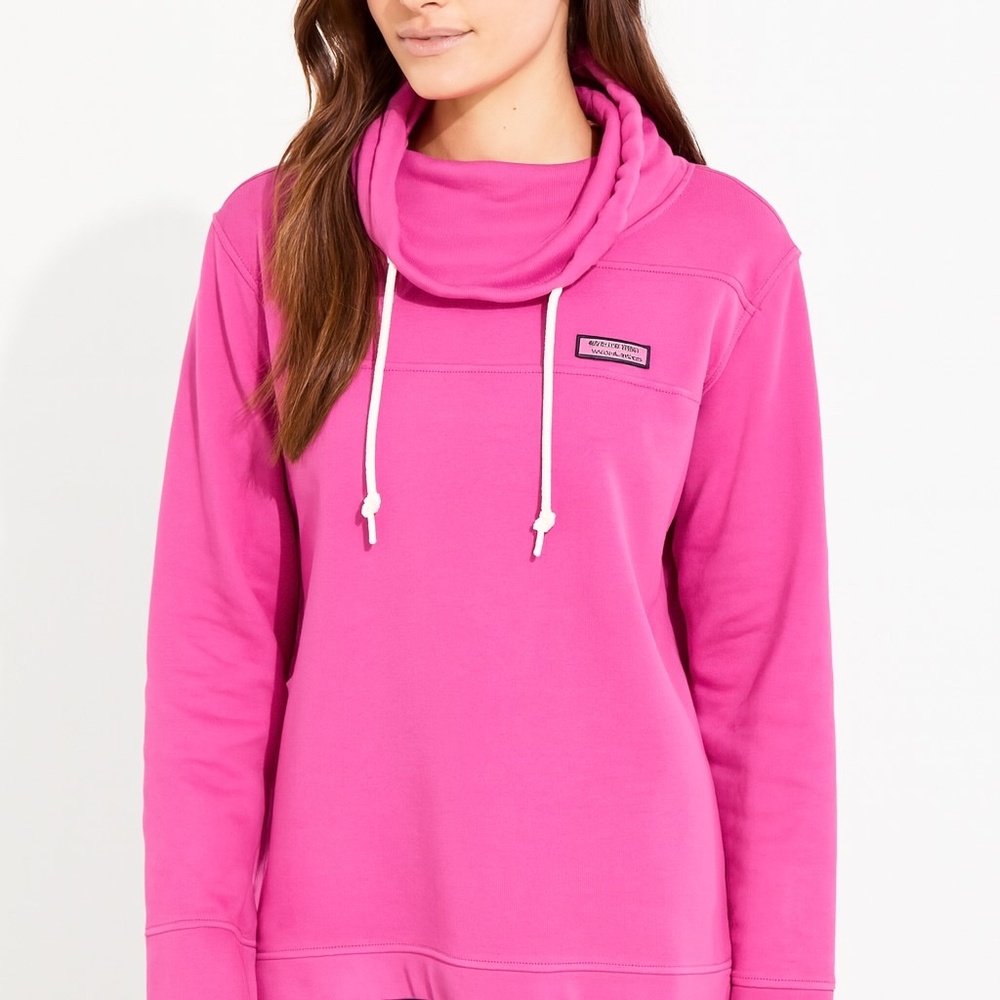 NWT Vineyard Vines Womens Medium Shep Shirt Sweatshirt‎ Raspberry Rose
